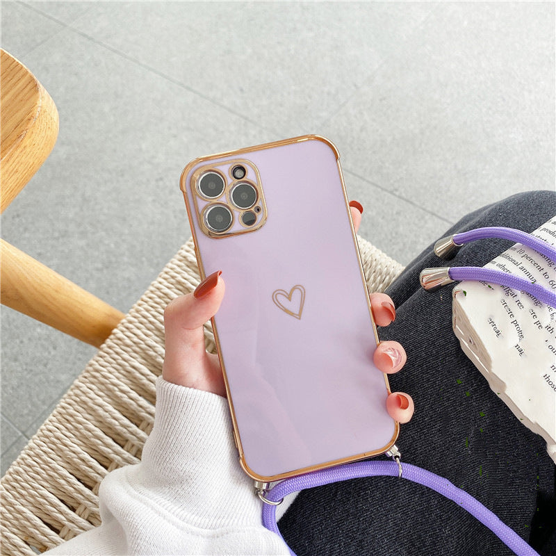 "Heart" - iPhone  Crossbody Schutzhülle