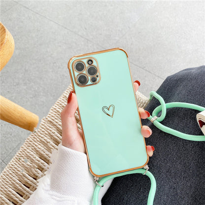 "Heart" - iPhone  Crossbody Schutzhülle